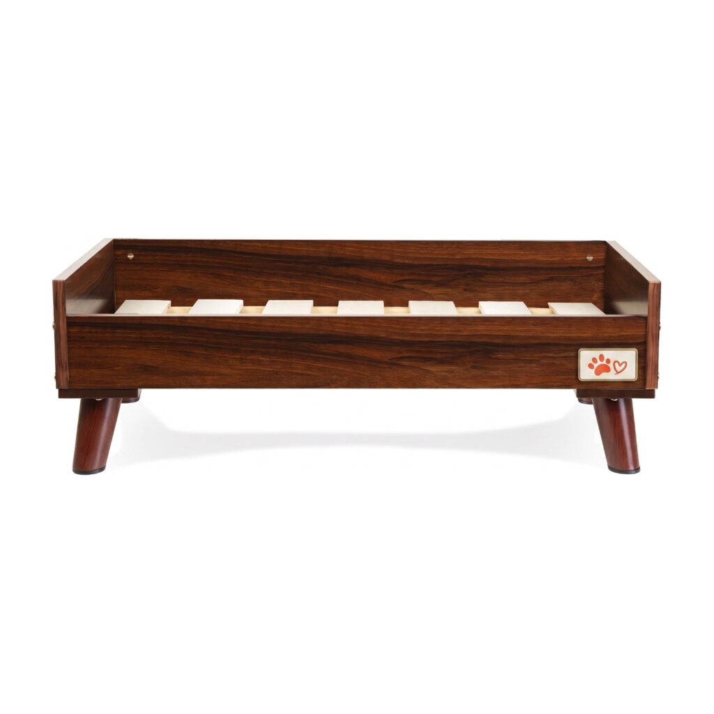 Mid-Century Hundebett aus Holz