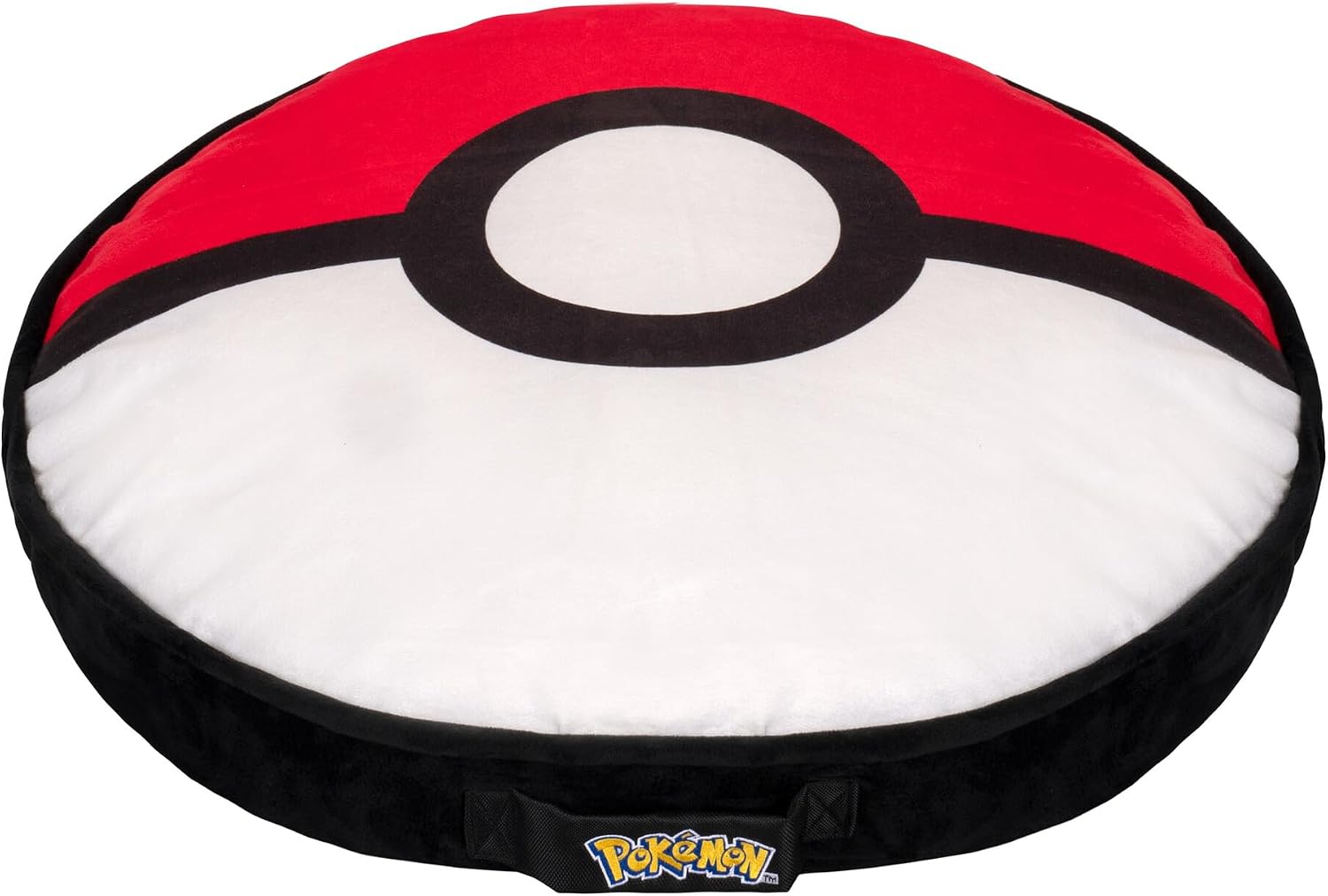 Pokéball-Haustierbett – Kissenbett ca. 76 cm mit waschbarem Bezug