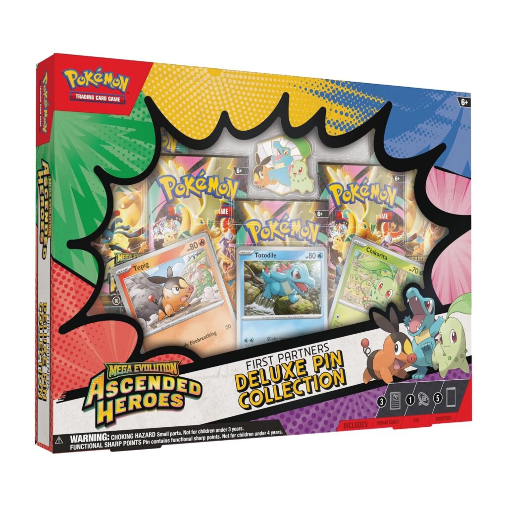 Pokémon TCG: Mega-Entwicklung – Ascended Heroes First Partners Deluxe Pin Collection (Englisch)