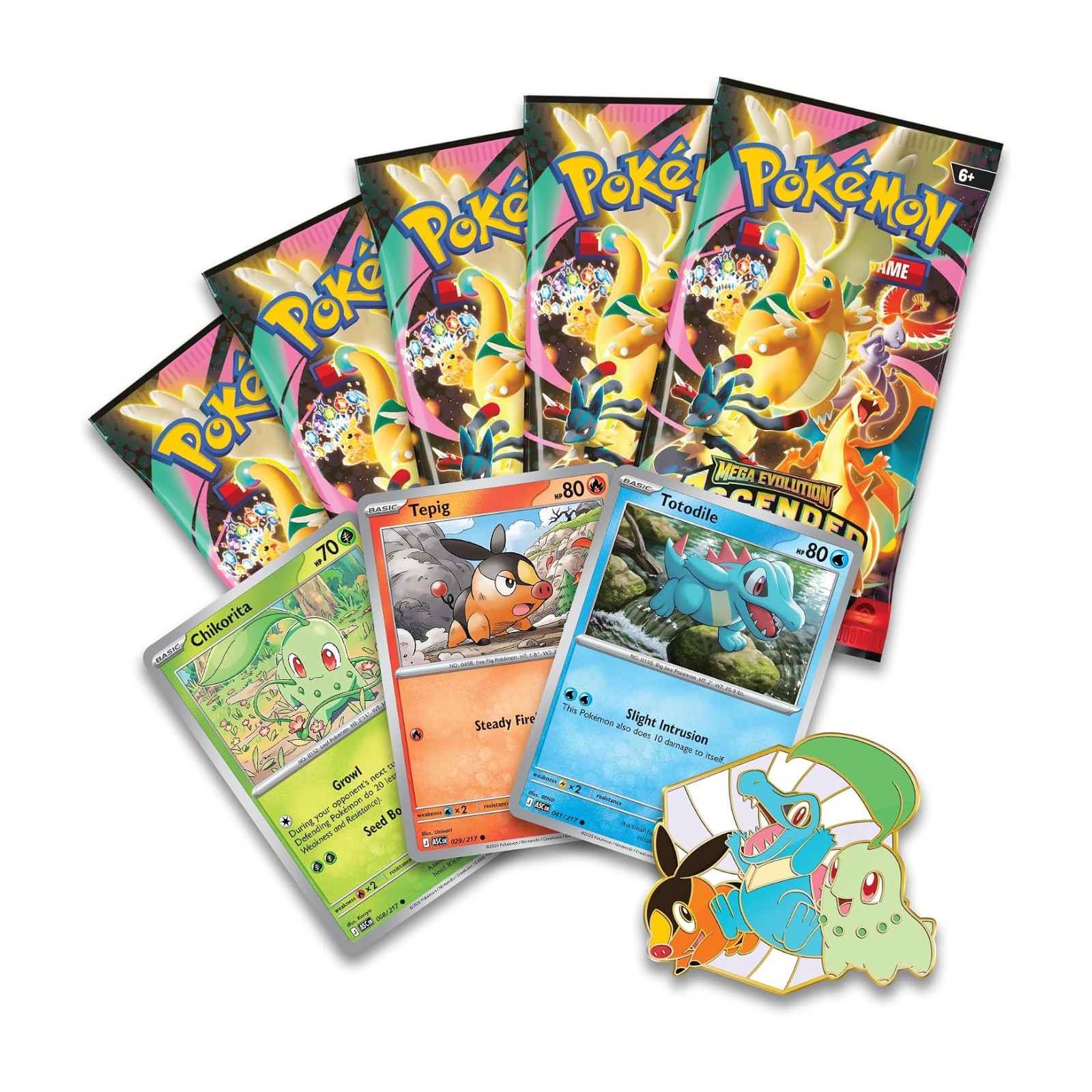 Pokémon TCG: Mega-Entwicklung – Ascended Heroes First Partners Deluxe Pin Collection (Englisch)