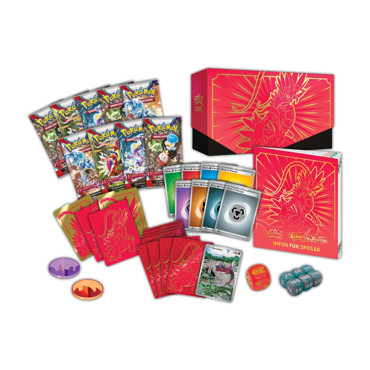 Pokémon Top-Trainer-Box Karmesin & Purpur – Koraidon (Deutsch)