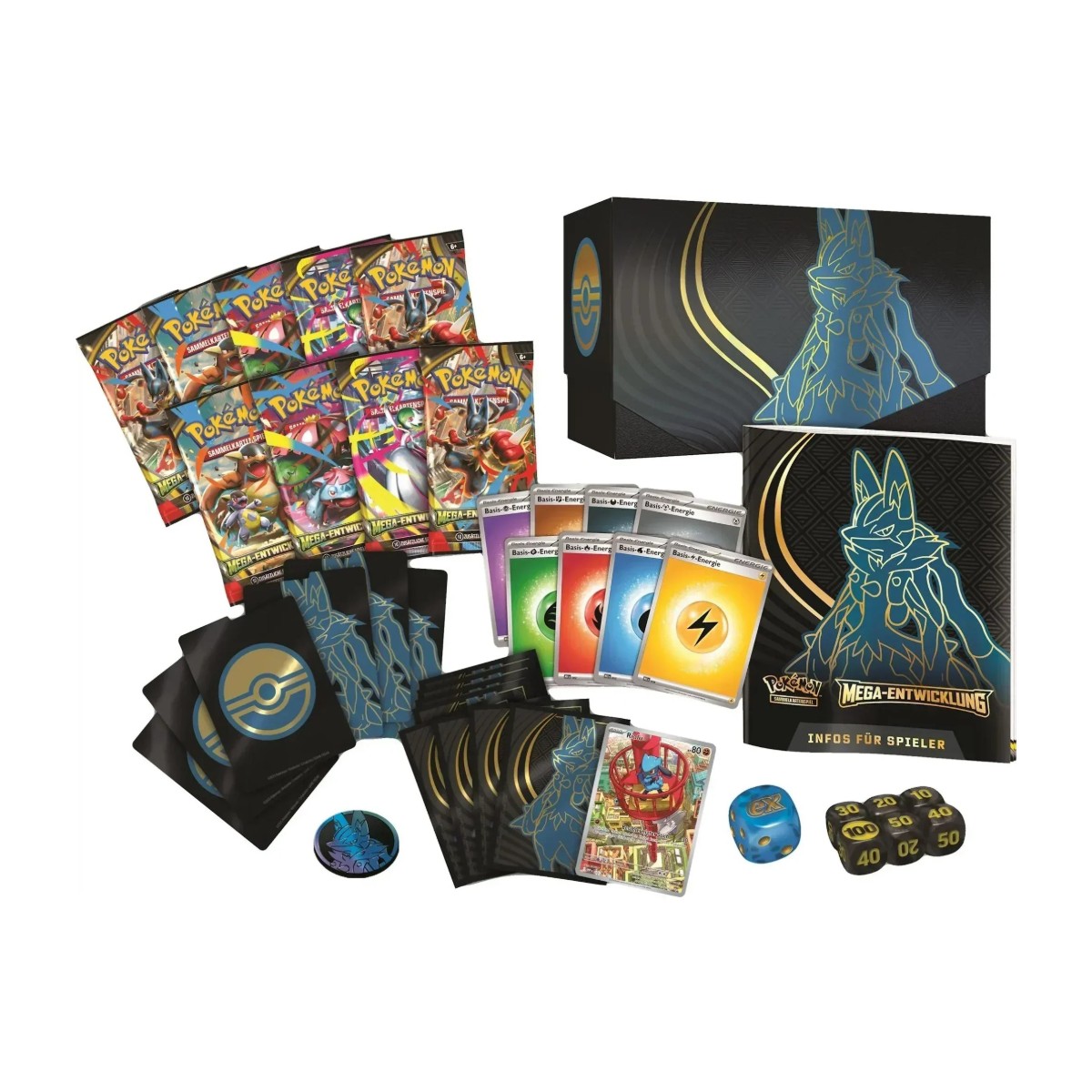 Pokémon Top-Trainer-Box Mega-Entwicklung – Lucario (Deutsch)