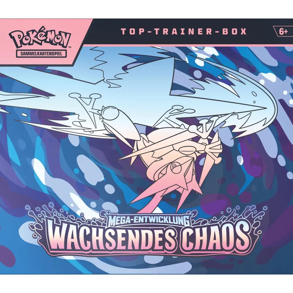 Pokémon Top-Trainer-Box Mega-Entwicklung – Wachsendes Chaos (Deutsch)