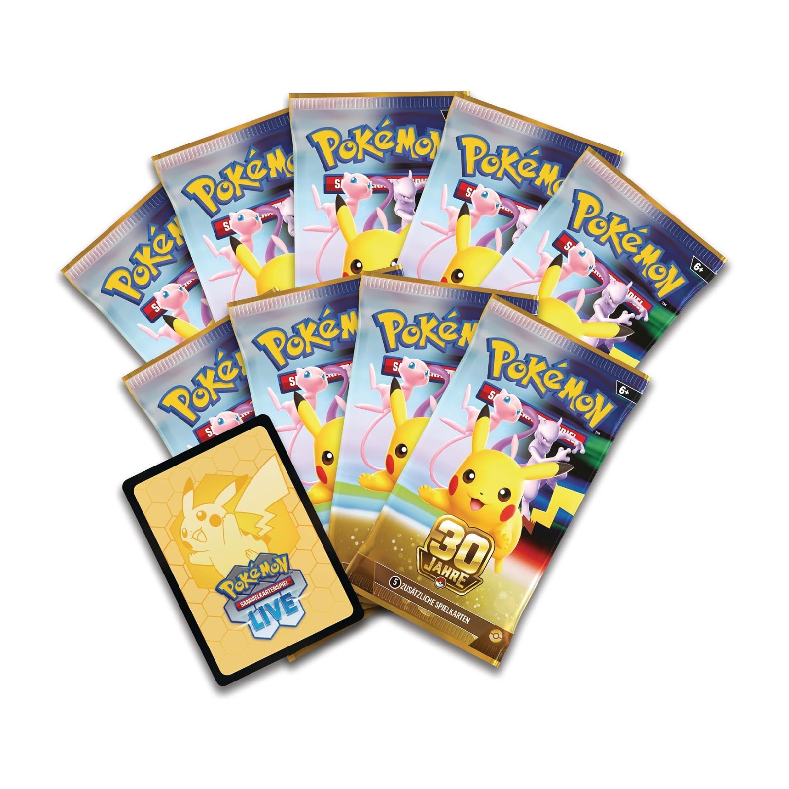 Booster packs and Pokémon TCG Live code card
