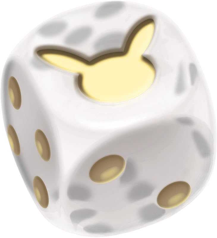 Coin-flip die with Pikachu
